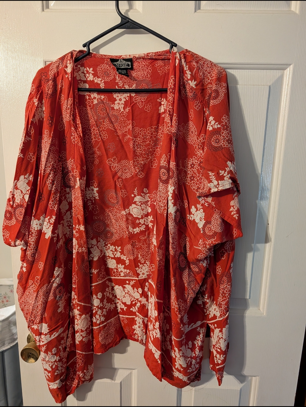 Angie Floral Open Front Kimono Cardigan - Size Small